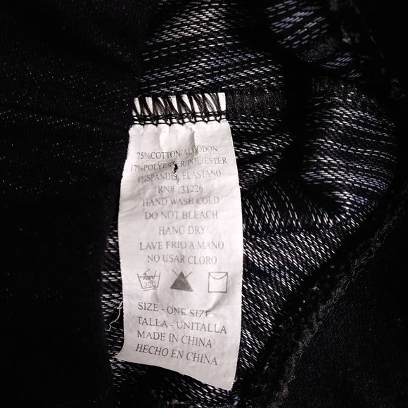 Women's  Black Stretch Jeggins Size - One Size - Picture 4 of 5